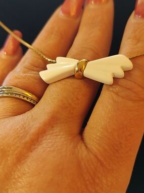 Monet White Bow Chocker